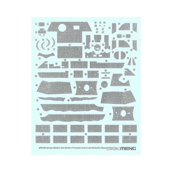 1/35 Panther Zimmerit Decal A Meng Model SPS-050 1/35 Panther Zimmerit Decal A Meng Model SPS-050