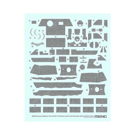 1/35 Panther Zimmerit Decal B Meng Model SPS-051 1/35 Panther Zimmerit Decal B Meng Model SPS-051