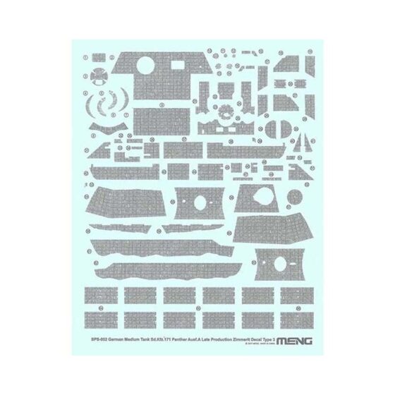 1/35 Panther Zimmerit Decal C Meng Model SPS-052 1/35 Panther Zimmerit Decal C Meng Model SPS-052