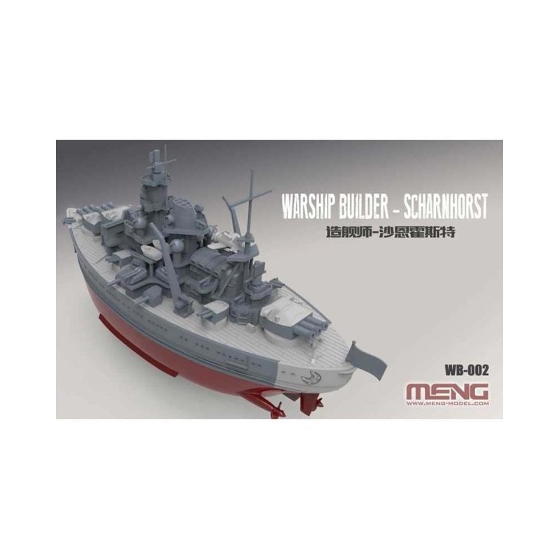 Warship Builder Scharnhorst Cartoon Ship Meng Model WB-002