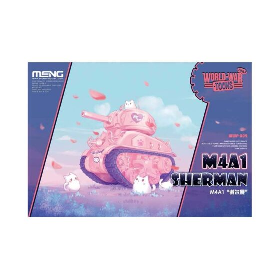 M4A1 Sherman Pinky World War Toon Meng Model WWP-002 M4A1 Sherman Pinky World War Toon Meng Model WWP-002