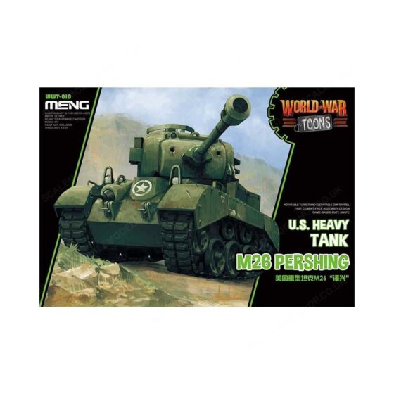 US Heavy Tank M26 Pershing Toon Tank Meng Model WWT-010 US Heavy Tank M26 Pershing Toon Tank Meng Model WWT-010