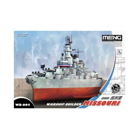 Warship Builder USS Missouri Cartoon Ship Meng Model WB-004 Warship Builder USS Missouri Cartoon Ship Meng Model WB-004