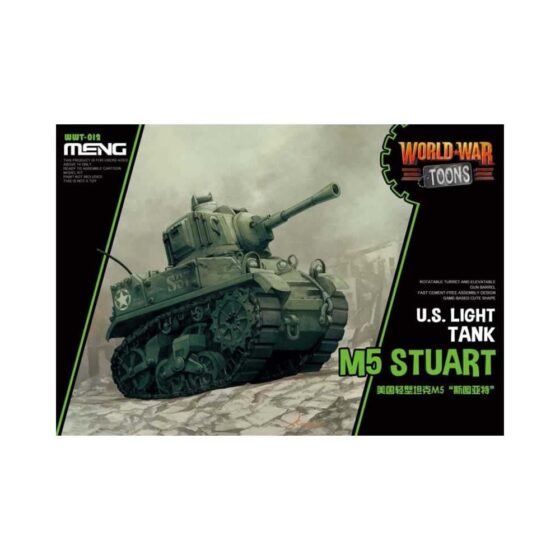 M5 Stuart US Light Tank Toon Tank Meng Model WWT-012 M5 Stuart US Light Tank Toon Tank Meng Model WWT-012
