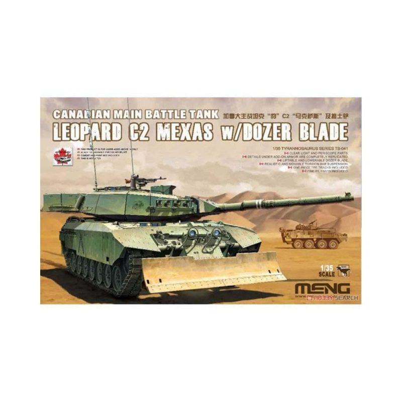 1/35 Canadian Leopard MBT C2 MEXAS w/ Dozer Meng Model TS-041