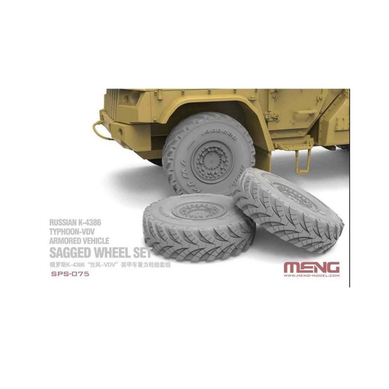 1/35 Russian K-4386 Sagged Wheel Set Meng Model SPS-075