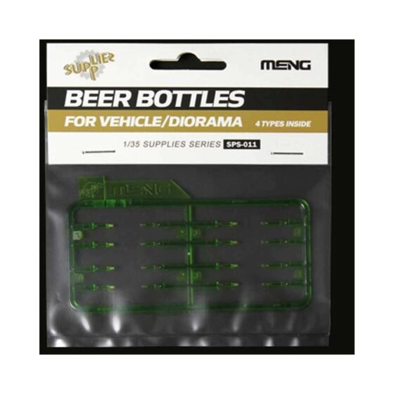 1/35 Beer Bottles for Vehicle Dioramas Meng Model SPS-011 1/35 Beer Bottles for Vehicle Dioramas Meng Model SPS-011