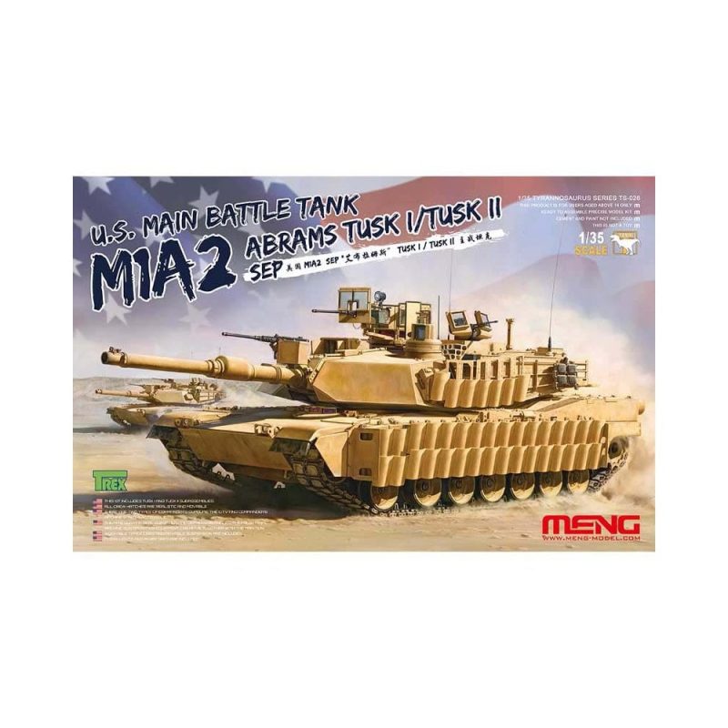1/35 M1A2 US MBT SEP Abrams TUSK I / TUSK II Meng Model TS-026