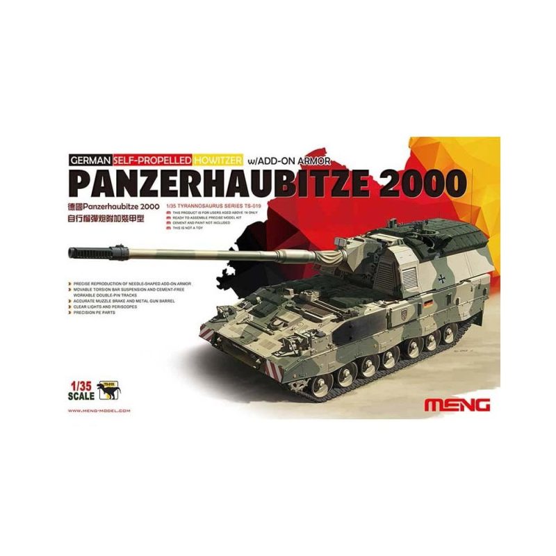 1/35 Panzerhaubit 2000 Howitzer Add on Armour Meng Model TS-019