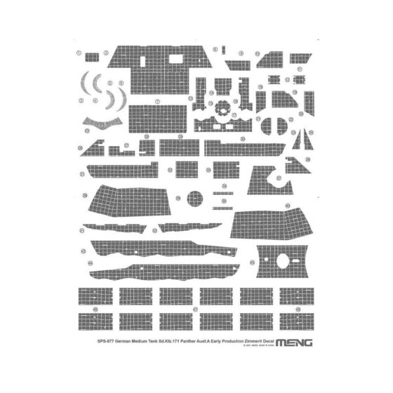 1/35 Sd.Kfz.171 Panther Ausf A Early Decals Meng Model SPS-077 1/35 Sd.Kfz.171 Panther Ausf A Early Decals Meng Model SPS-077