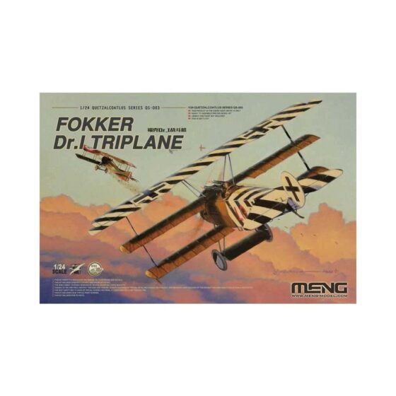 1/24 Fokker Dr.I Triplane Meng Model QS-003 1/24 Fokker Dr.I Triplane Meng Model QS-003