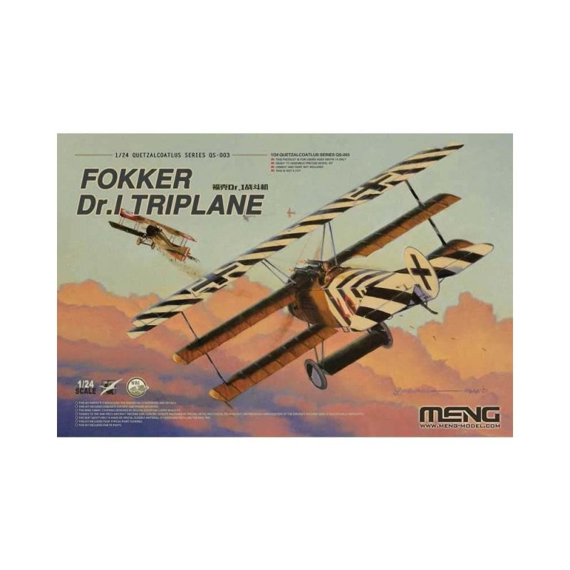 1/24 Fokker Dr.I Triplane Meng Model QS-003