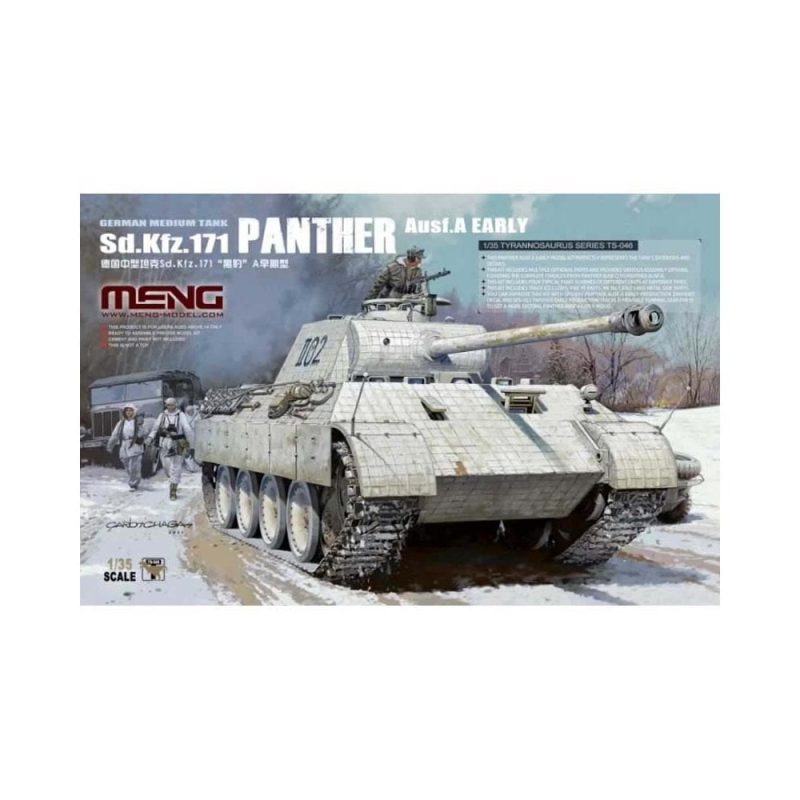 1/35 German Medium Tank Sd.Kfz. 171 Panther Ausf. A Early Meng Model TS-046