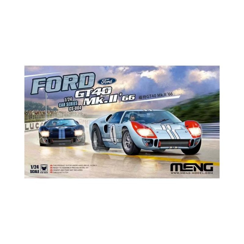1/24 Team Shelby American Ford GT40 Mk.II CS-004 Meng Model