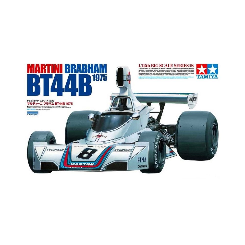1/12 Martini Brabham BT44B 1975 Tamiya 12042 | Scale Model Shop