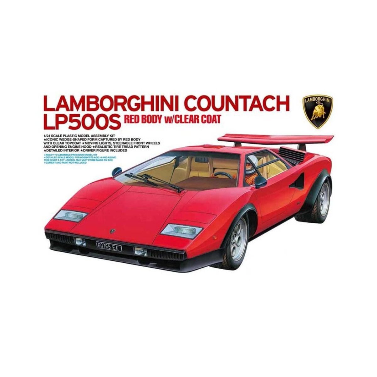 Tamiya Lamborghini Countach LP500S (1/24) 25419 | Red Plated Edition