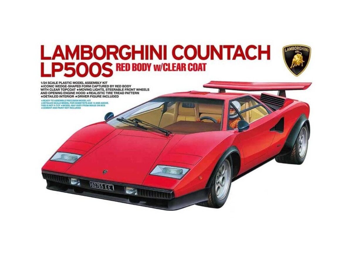 自動車 Tamiya Lamborghini Countach LP500S 1/24 Amazon | タミヤ 1/24 カウンタックLP500 (1／24 スポーツカー