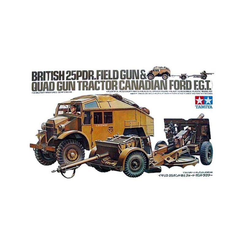 Tamiya British 25 Pounder and Quad Tractor (1/35) 35044