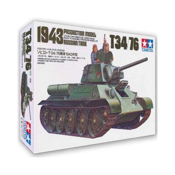 Tamiya Russian T34/76 1943 Tank (1/35) 35059 Tamiya Russian T34/76 1943 Tank (1/35) 35059