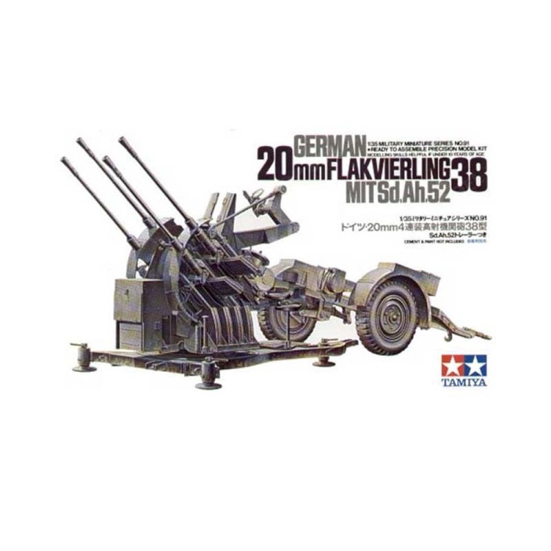Tamiya German 2cm Flakvierling 38 (1/35) 35091