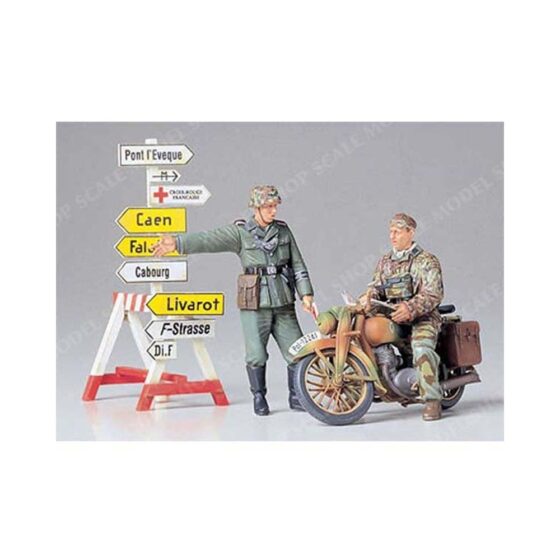 Tamiya German Motorcycle Orderly Set (1/35) 35241 Tamiya German Motorcycle Orderly Set (1/35) 35241