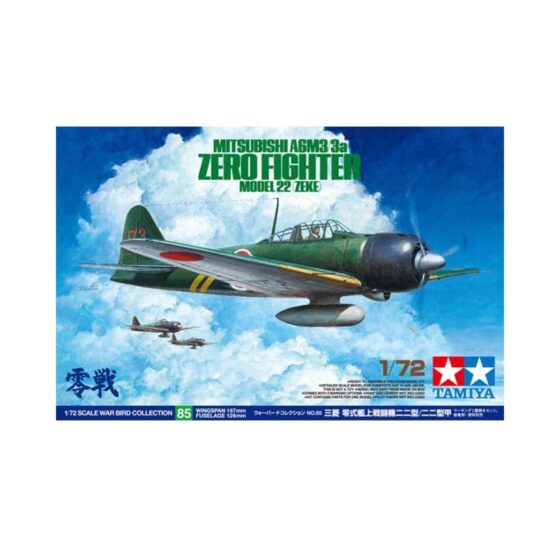 Tamiya Mitsubishi A6M3/3a Zero Fighter Model 22 (Zeke) (1/72) 60785 Tamiya Mitsubishi A6M3/3a Zero Fighter Model 22 (Zeke) (1/72) 60785