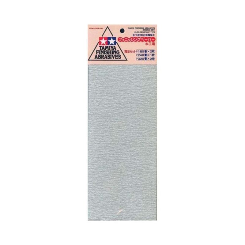 Tamiya Finishing Abrasives Medium Set (229x93mm) 87009