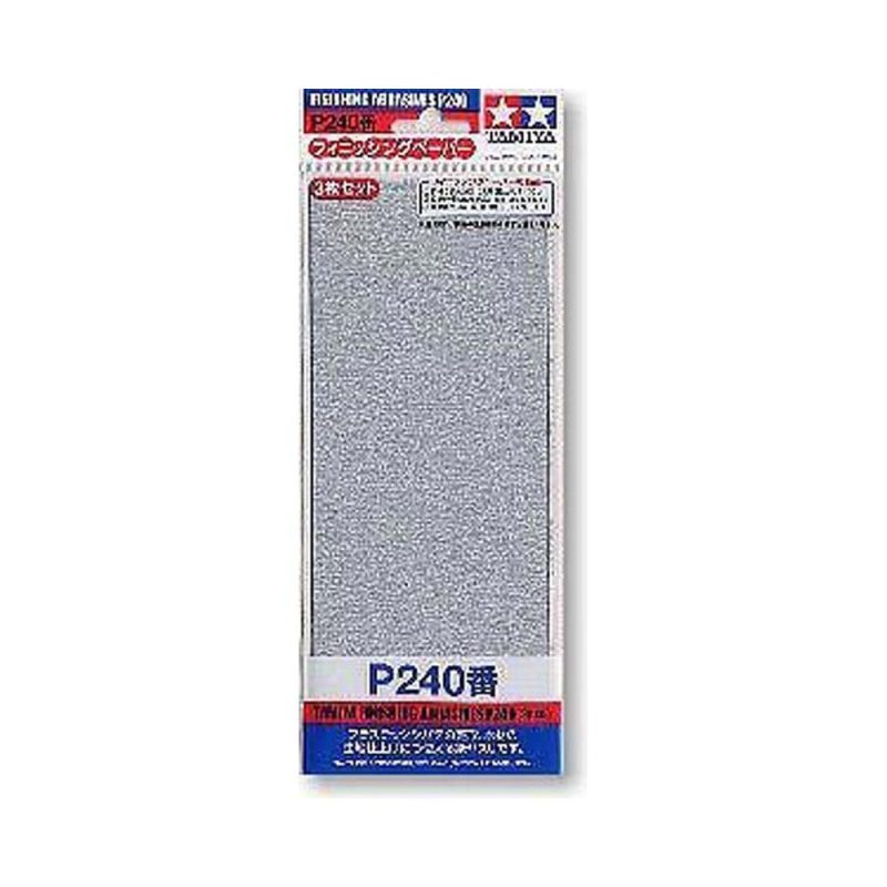 Tamiya Finishing Abrasives P240 (3x 229x93mm) 87093