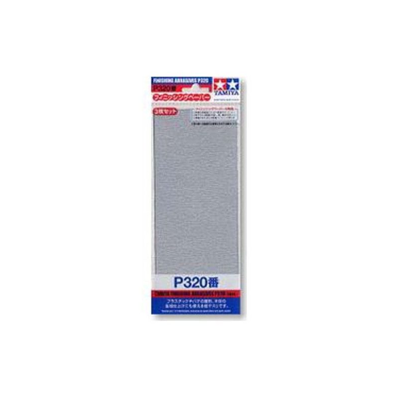 Tamiya Finishing Abrasives P320 (3x 229x93mm) 87094