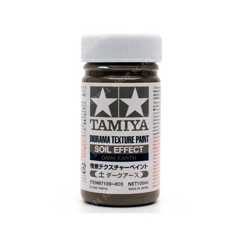 Tamiya Soil Dark Earth Diorama Texture Paint (100ml) 87109