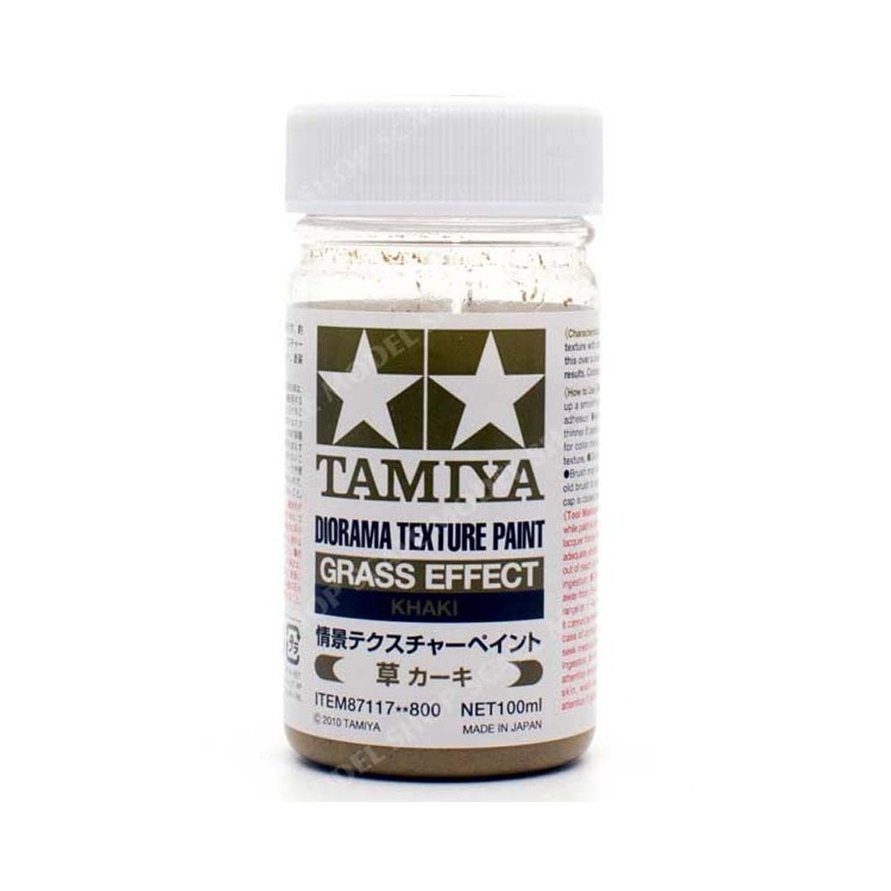 Tamiya Grass Effect Khaki Diorama Texture Paint (100ml) 87117 Tamiya Grass Effect Khaki Diorama Texture Paint (100ml) 87117