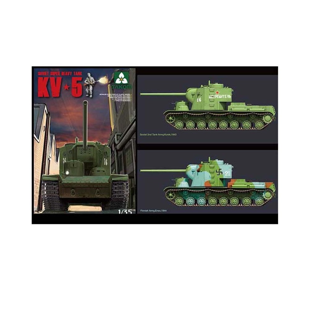 1/35 KV-5 Soviet Super Heavy Tank Takom 02006 1/35 KV-5 Soviet Super Heavy Tank Takom 02006
