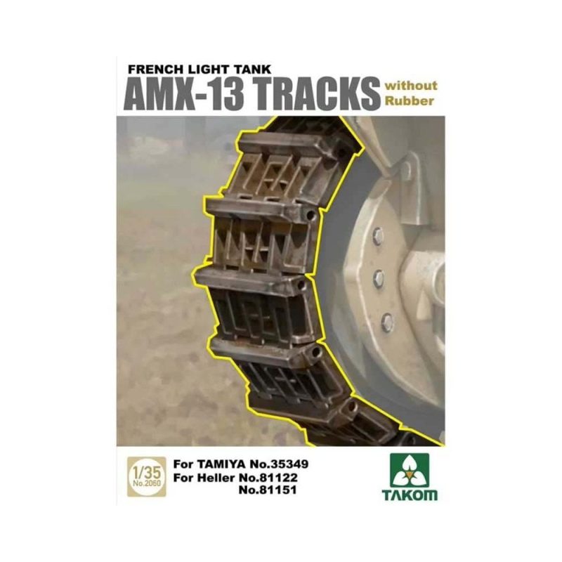 1/35 French Light Tank AMX-13 Tracks without Rubber Pads Takom 02060