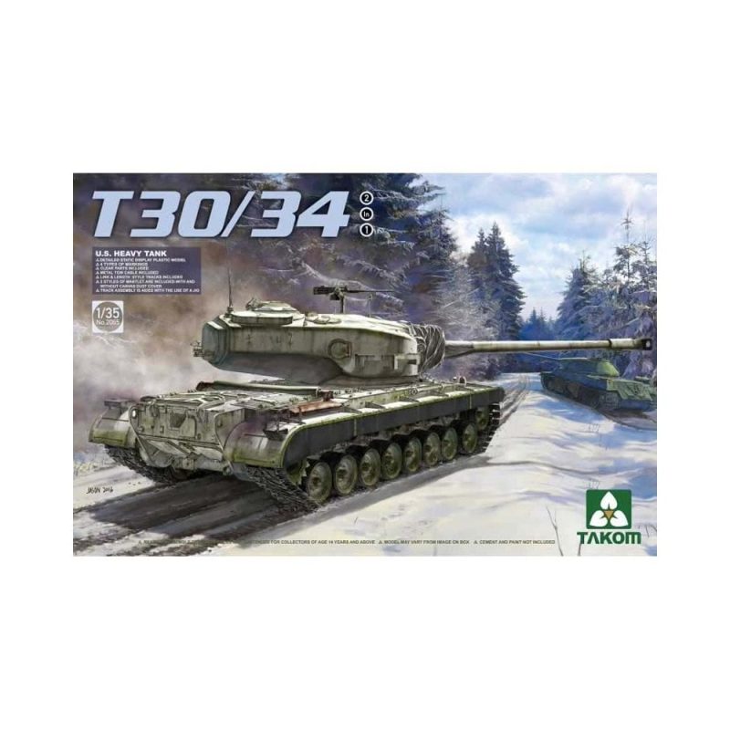 1/35 U.S. Heavy Tank T30/34 2 in 1 Takom 02065