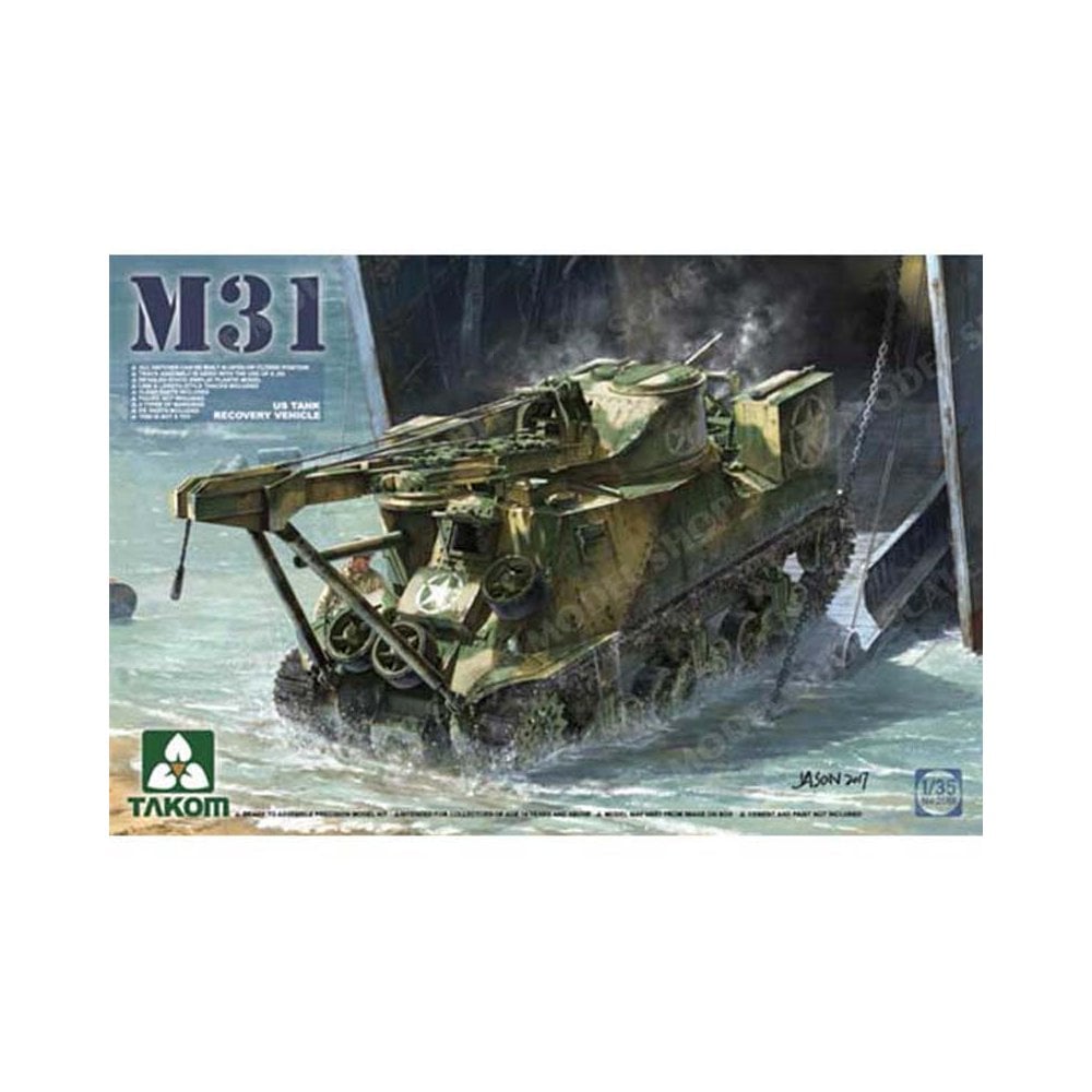 1/35 M31 US Tank Recovery Vehicle Takom 02088 1/35 M31 US Tank Recovery Vehicle Takom 02088