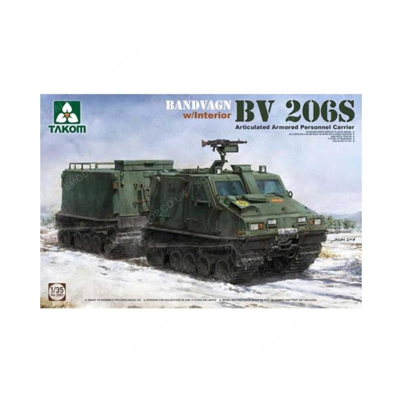 1/35 Bandvagn Bv 206S Articulated Armored Personnel Carrier 02083 Takom 1/35 Bandvagn Bv 206S Articulated Armored Personnel Carrier 02083 Takom