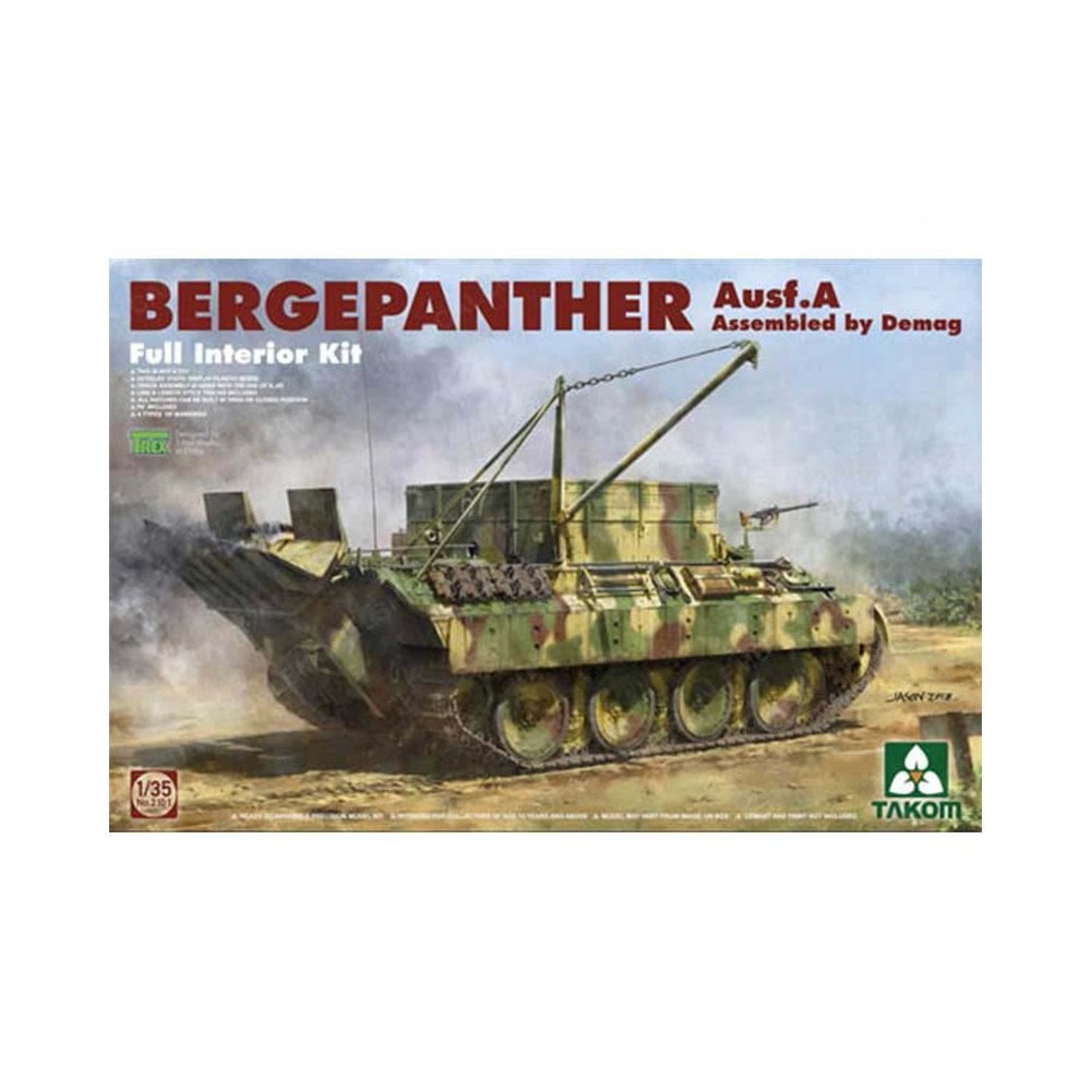 1/35 Bergepanther Ausf A Demag w/interior Takom 02101 1/35 Bergepanther Ausf A Demag w/interior Takom 02101
