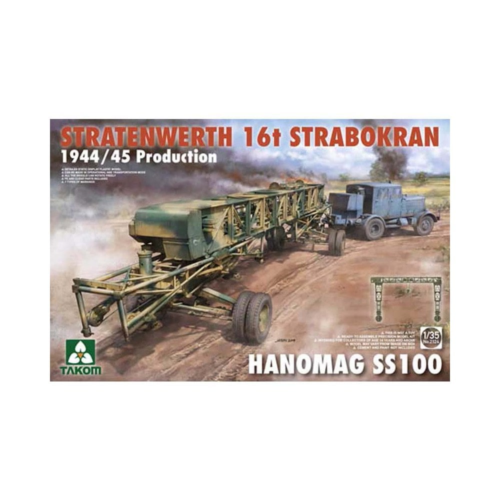 1/35 16t Strabokran 1944/45 w/ Hanomag SS100 Takom 02124 1/35 16t Strabokran 1944/45 w/ Hanomag SS100 Takom 02124