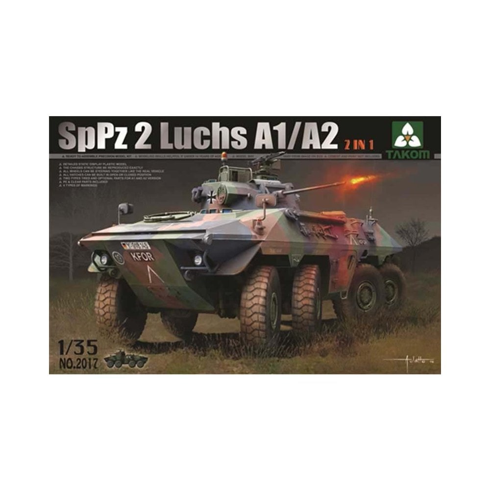 1/35 Bundeswehr SpPz 2 Luchs A1/A2 2 in 1 Takom 02017 1/35 Bundeswehr SpPz 2 Luchs A1/A2 2 in 1 Takom 02017