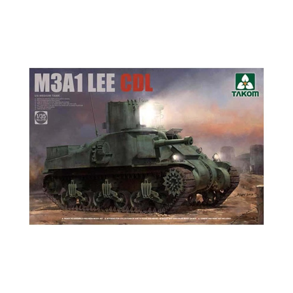 1/35 M3A1 Lee CDL US Medium Tank Takom 02115 1/35 M3A1 Lee CDL US Medium Tank Takom 02115