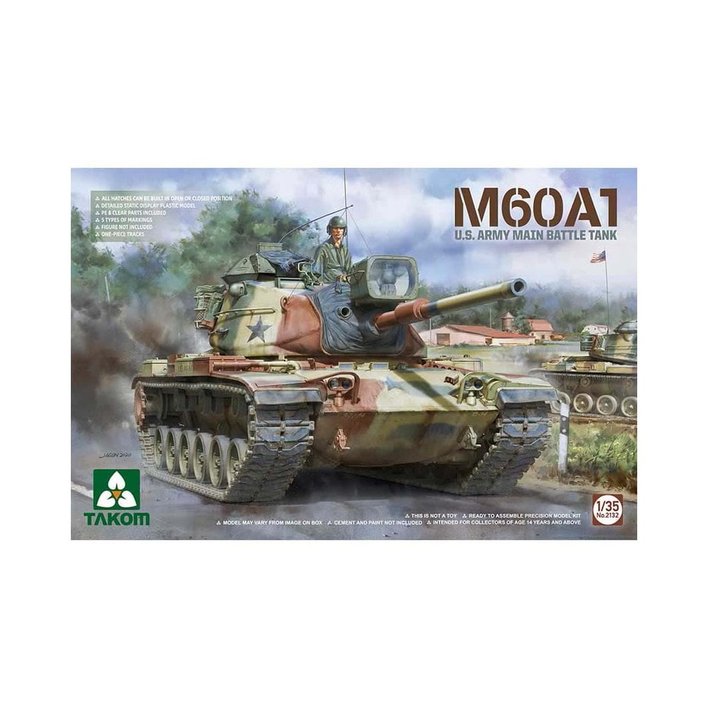 1/35 M60A1 Patton US Army Main Battle Tank Takom 02132 1/35 M60A1 Patton US Army Main Battle Tank Takom 02132