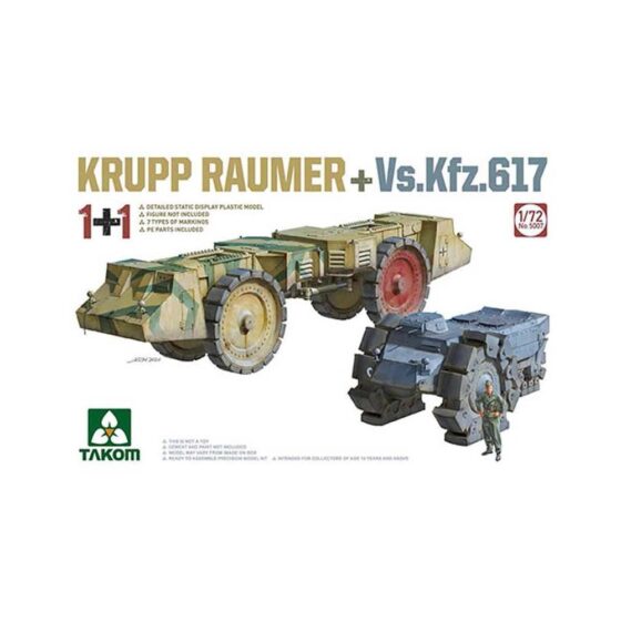 1/72 Krupp Raumer + VsKfz 617 Takom 05007 1/72 Krupp Raumer + VsKfz 617 Takom 05007