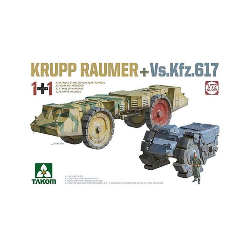 1/72 Krupp Raumer + VsKfz 617 Takom 05007