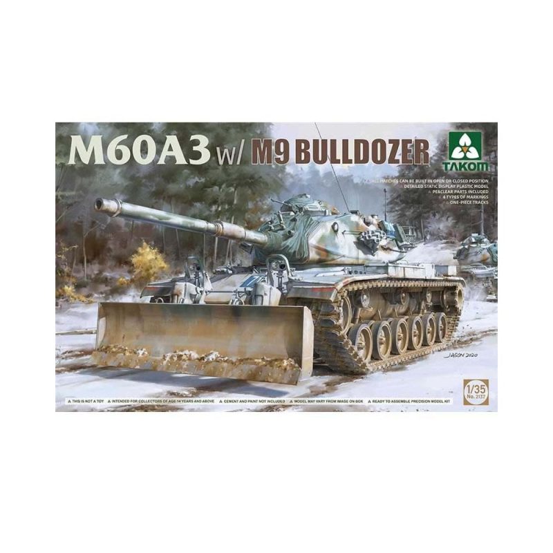 1/35 M60A3 w/M9 Bulldozer Takom 02137