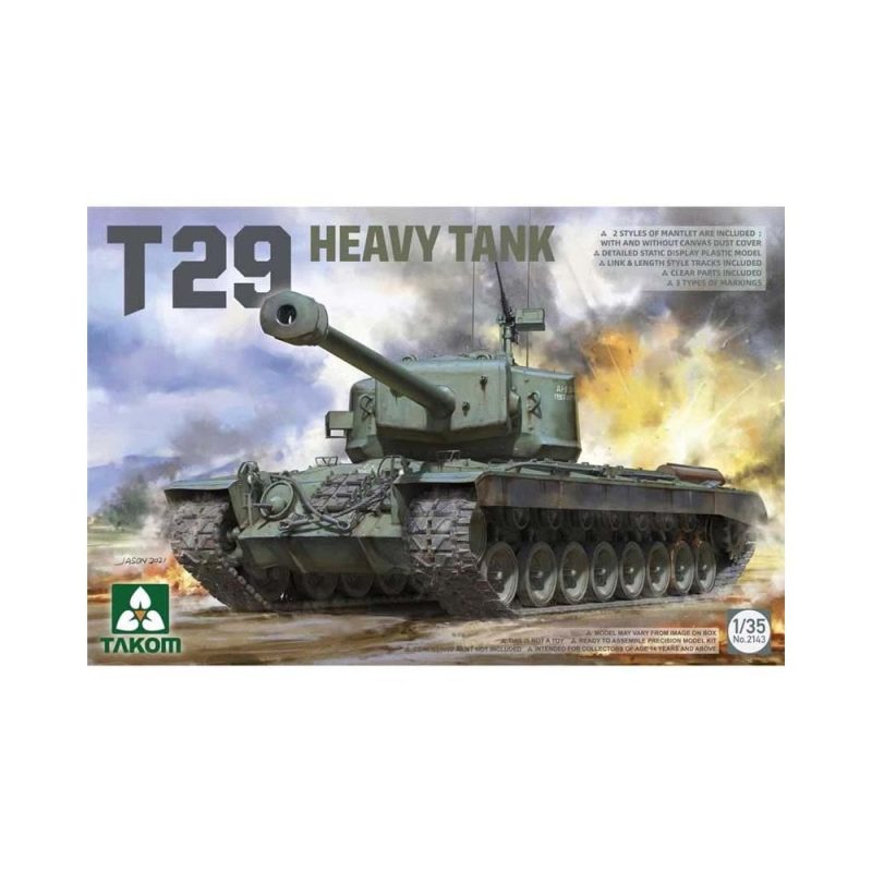 1/35 T29 US Heavy Tank Takom 02143 1/35 T29 US Heavy Tank Takom 02143