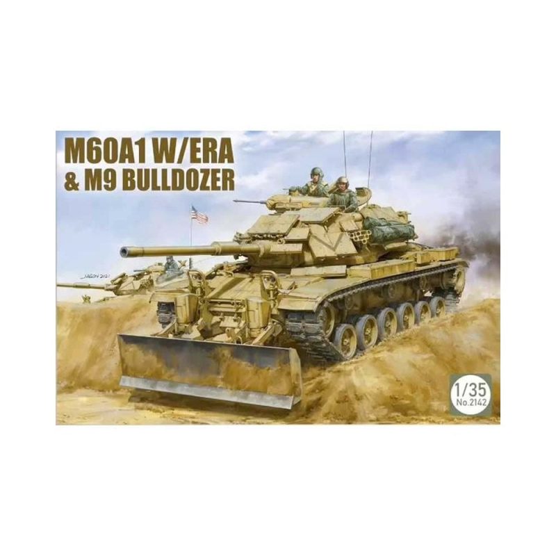 1/35 M60A1 w/ ERA & M9 Bulldozer attachment Takom 02142