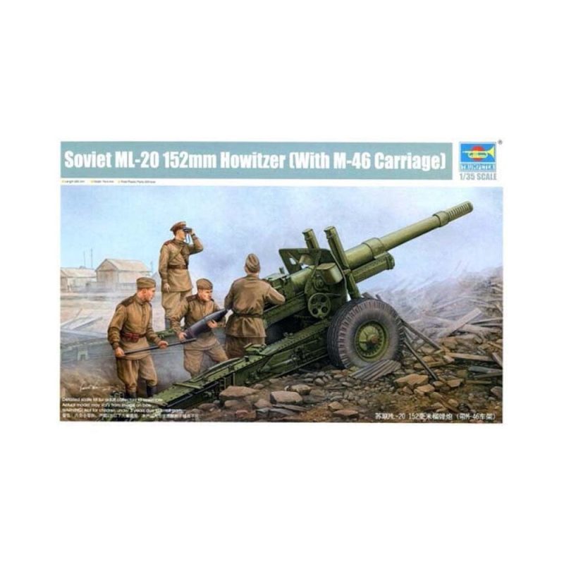 1/35 ML-20 152mm Soviet Howitzer M-46 Carriage Trumpeter 02324