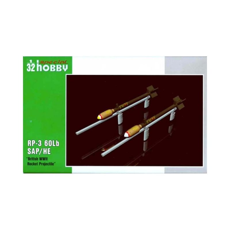Special Hobby RP-3 60Lb SAB/HE British WWII Rocket Projectile 32075 (1/32) SH32075 Special Hobby RP-3 60Lb SAB/HE British WWII Rocket Projectile 32075 (1/32) SH32075
