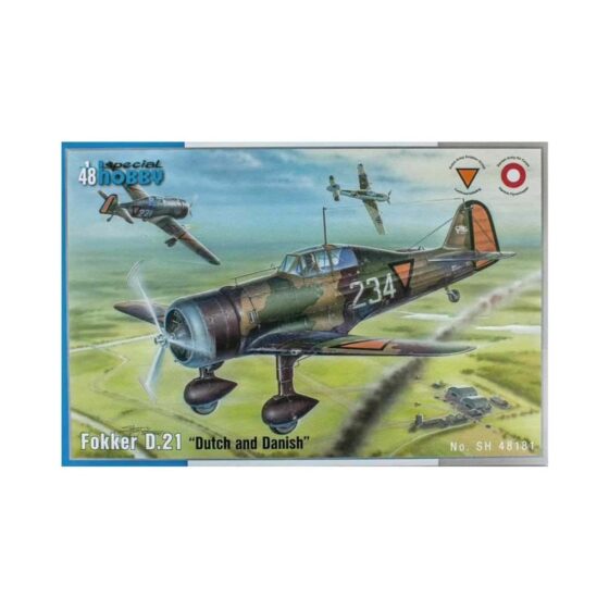 Special Hobby Fokker D.XXI d.21 "Dutch and Danish markings" 48181 (1/48) SH48181 Special Hobby Fokker D.XXI d.21 "Dutch and Danish markings" 48181 (1/48) SH48181