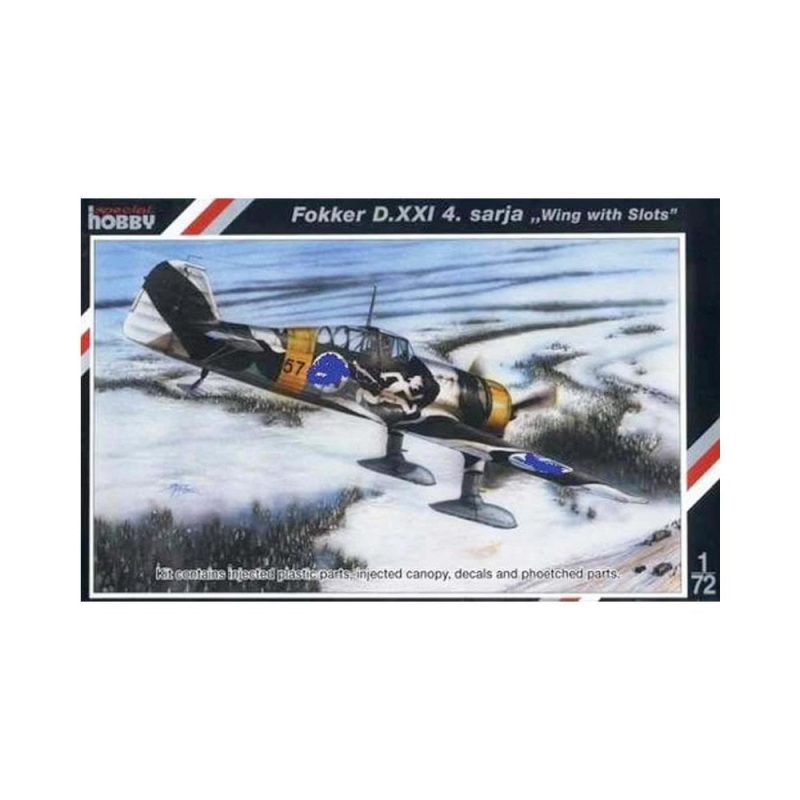 Special Hobby Fokker D.XXI 4.sarja "Wing with Slots" 72116 (1/72) SH72116
